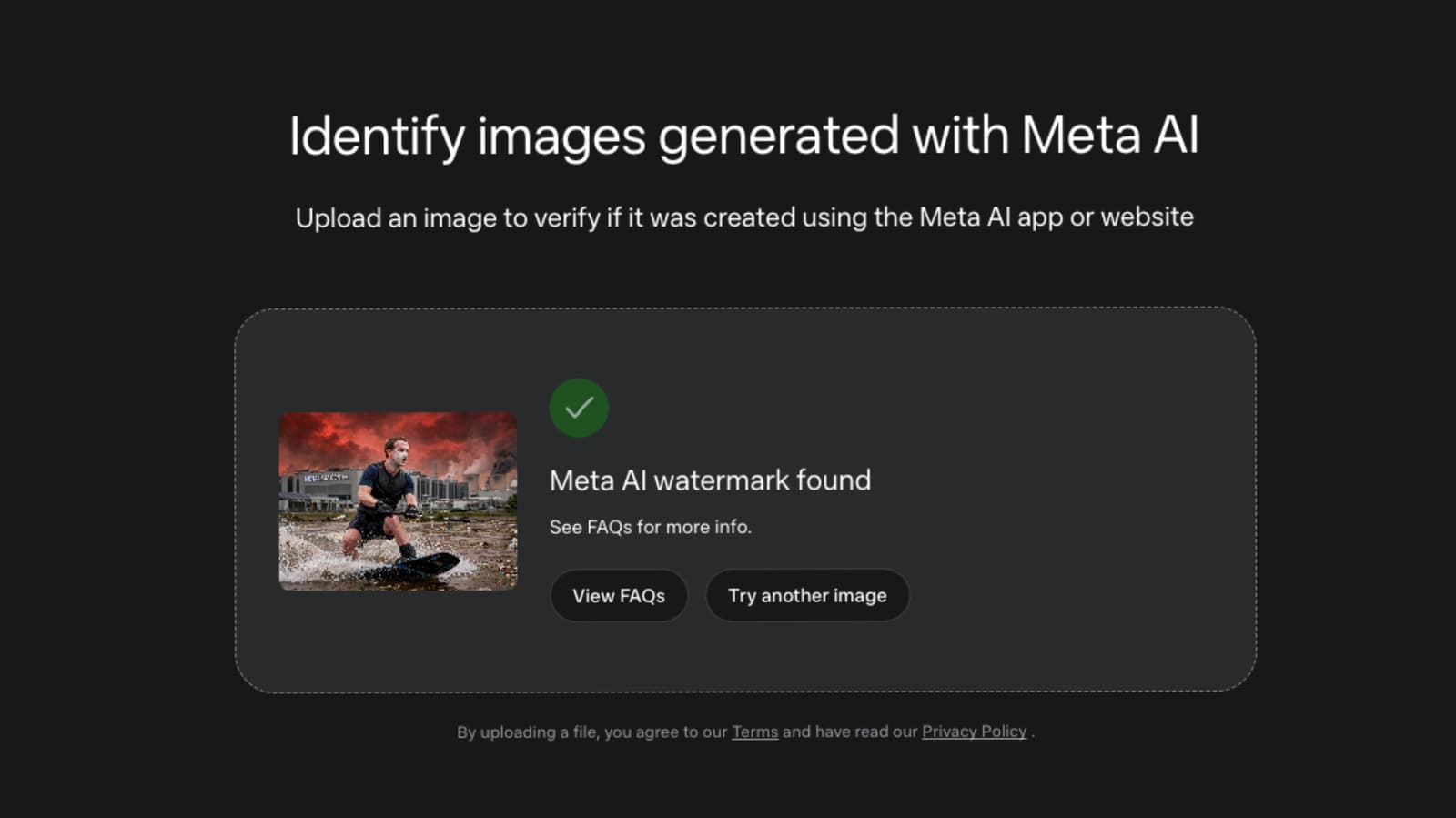 Meta เปิดตัวเครื่องมือตรวจจับภาพและวิดีโอที่สร้างจาก AI ของตัวเอง