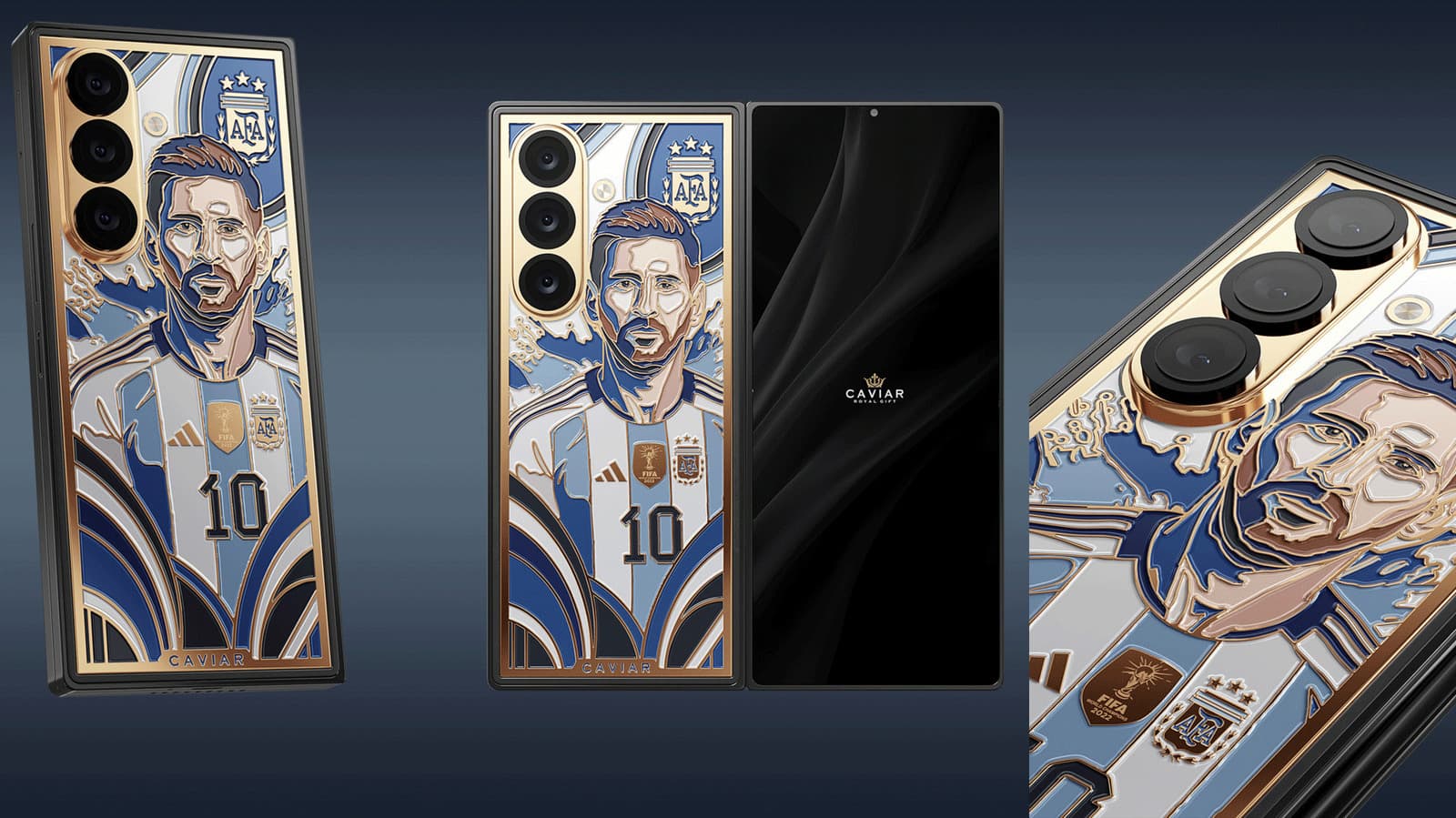 Caviar เปิดตัว Galaxy Z Fold รุ่นพิเศษธีมลิโอเนล เมสซี ก่อน Samsung เผยโฉมทางการ