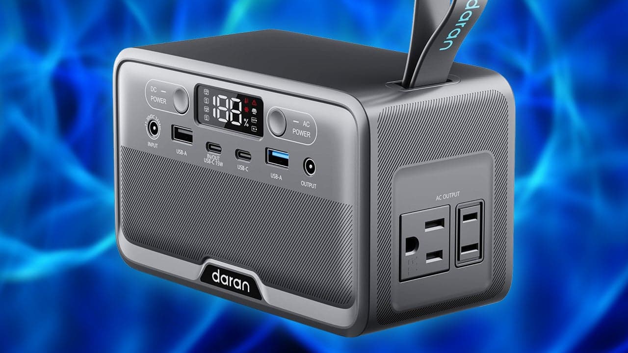 Daran พาวเวอร์สเตชัน LiFePO4 ขนาดพกพา ลดเหลือ 48.57 ดอลลาร์สำหรับสมาชิก Prime