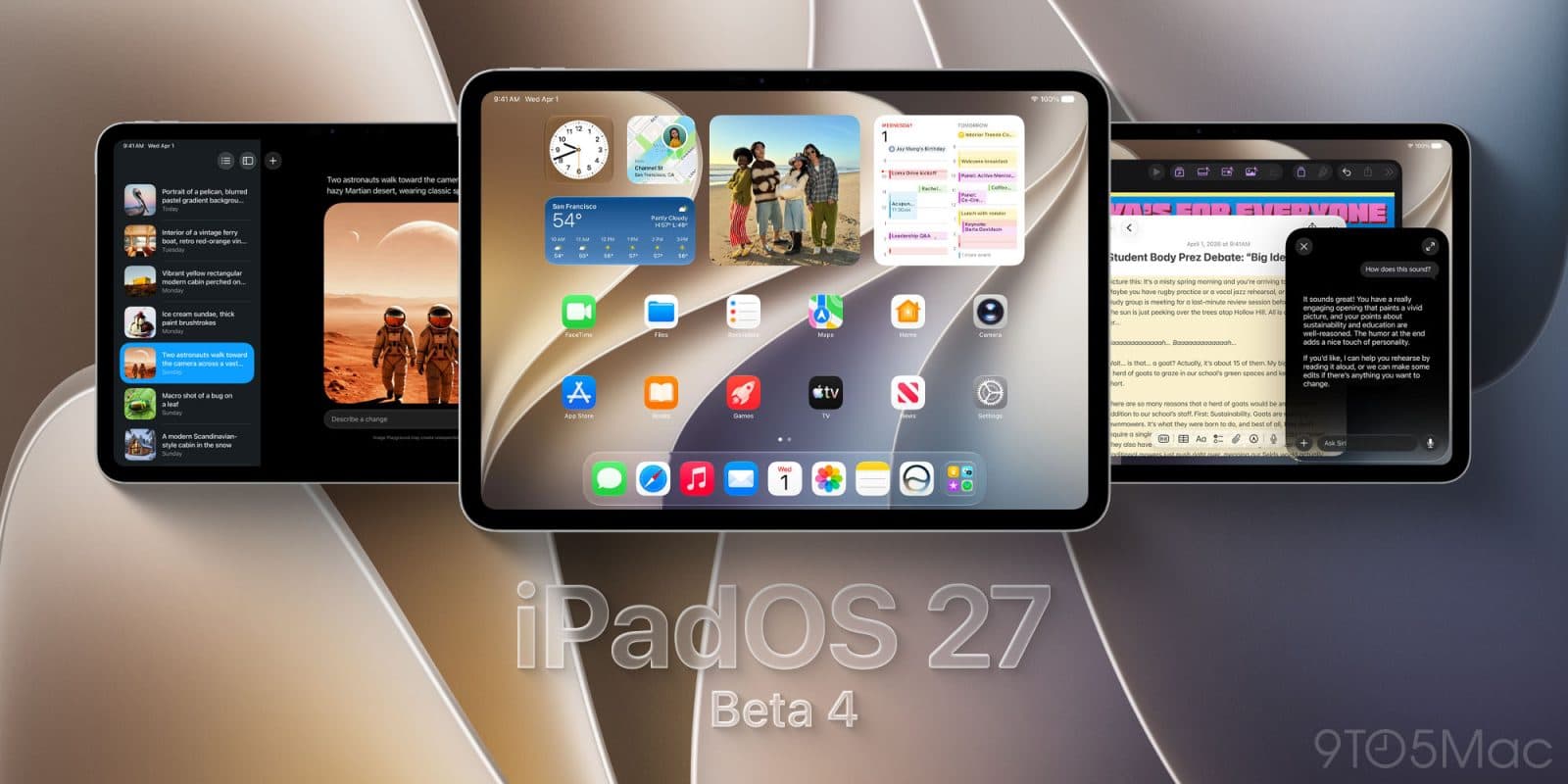 Apple ปล่อยเบต้า 4 ของ iPadOS 27, tvOS 27 และซอฟต์แวร์รุ่นใหม่อื่นๆ