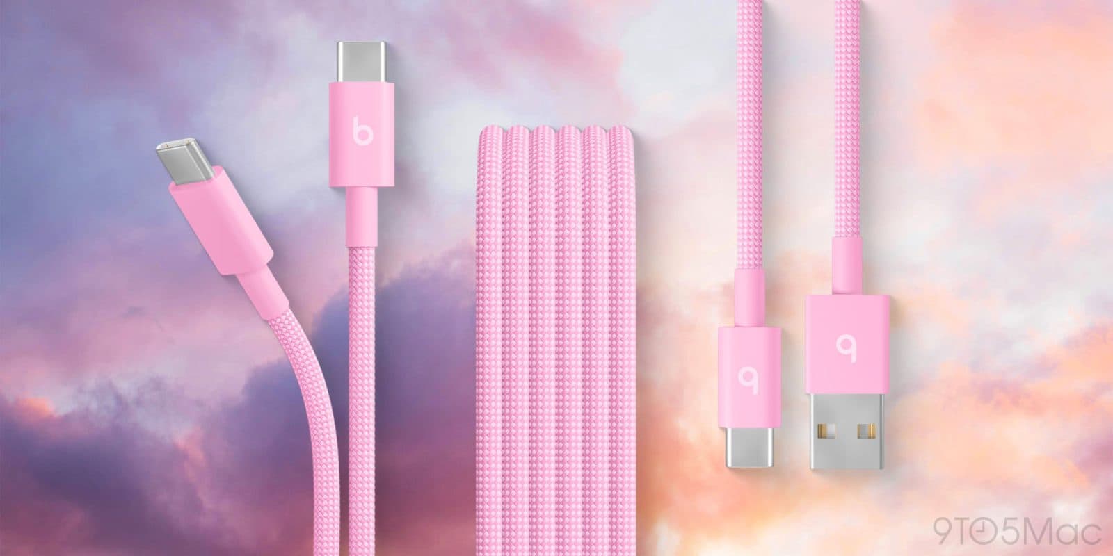 Beats เพิ่มสายชาร์จ USB-C แบบถักสี Power Pink