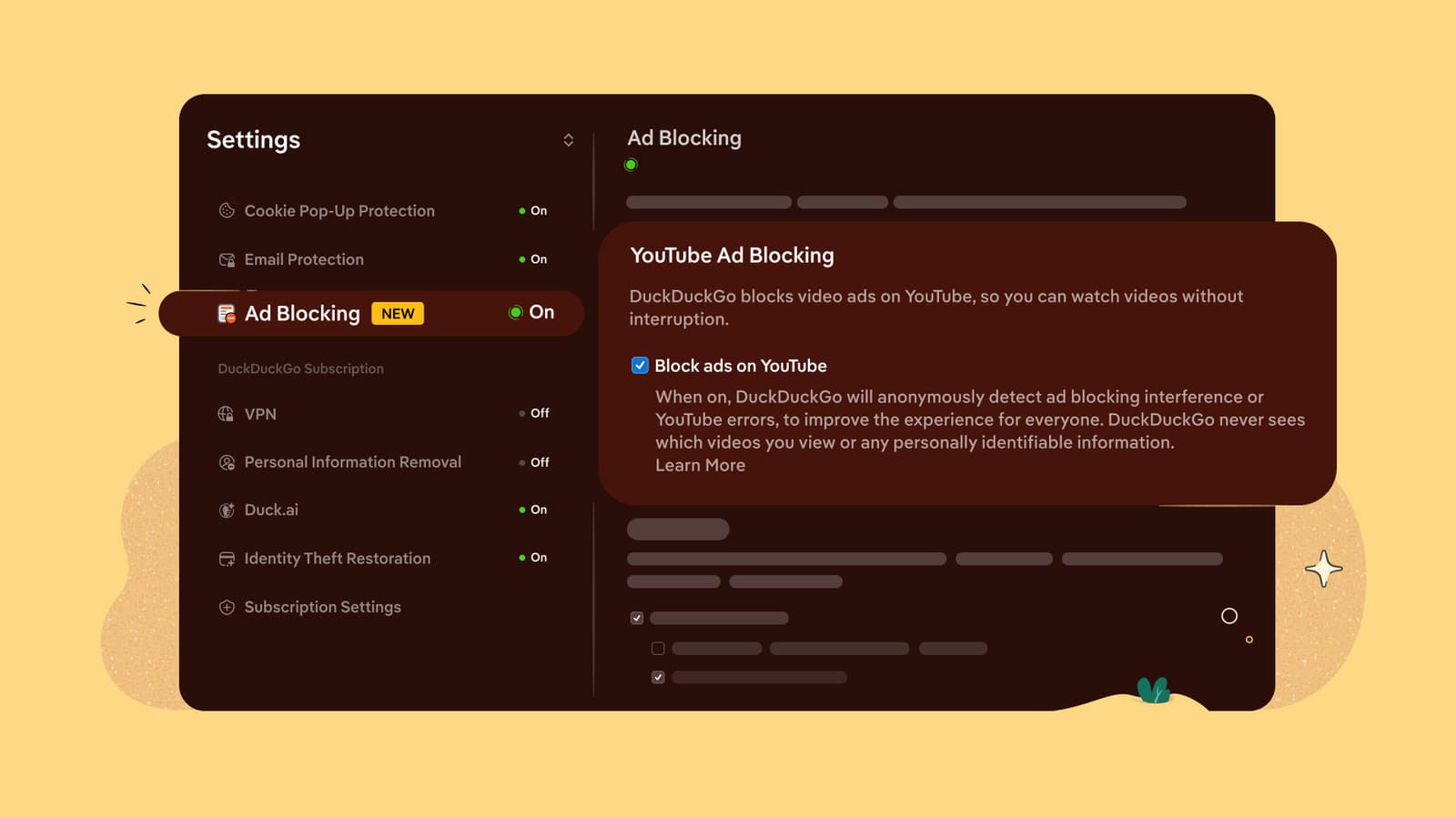 DuckDuckGo Browser เพิ่มการบล็อกโฆษกวิดีโออัตโนมัติ รวมถึงบน YouTube
