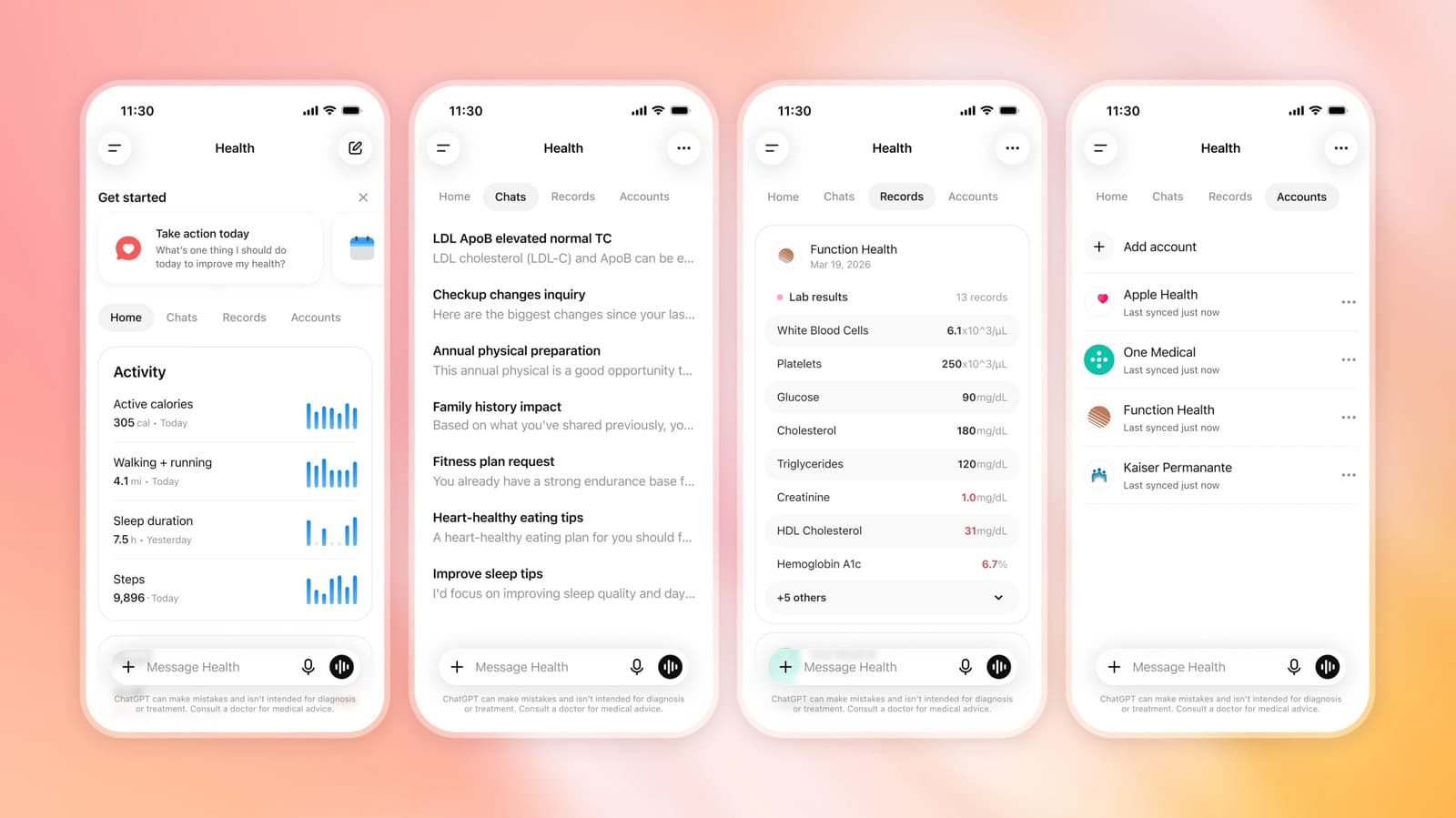 OpenAI ดัน ChatGPT Health ให้ผู้ใช้ในสหรัฐฯ อัปโหลดข้อมูลสุขภาพได้