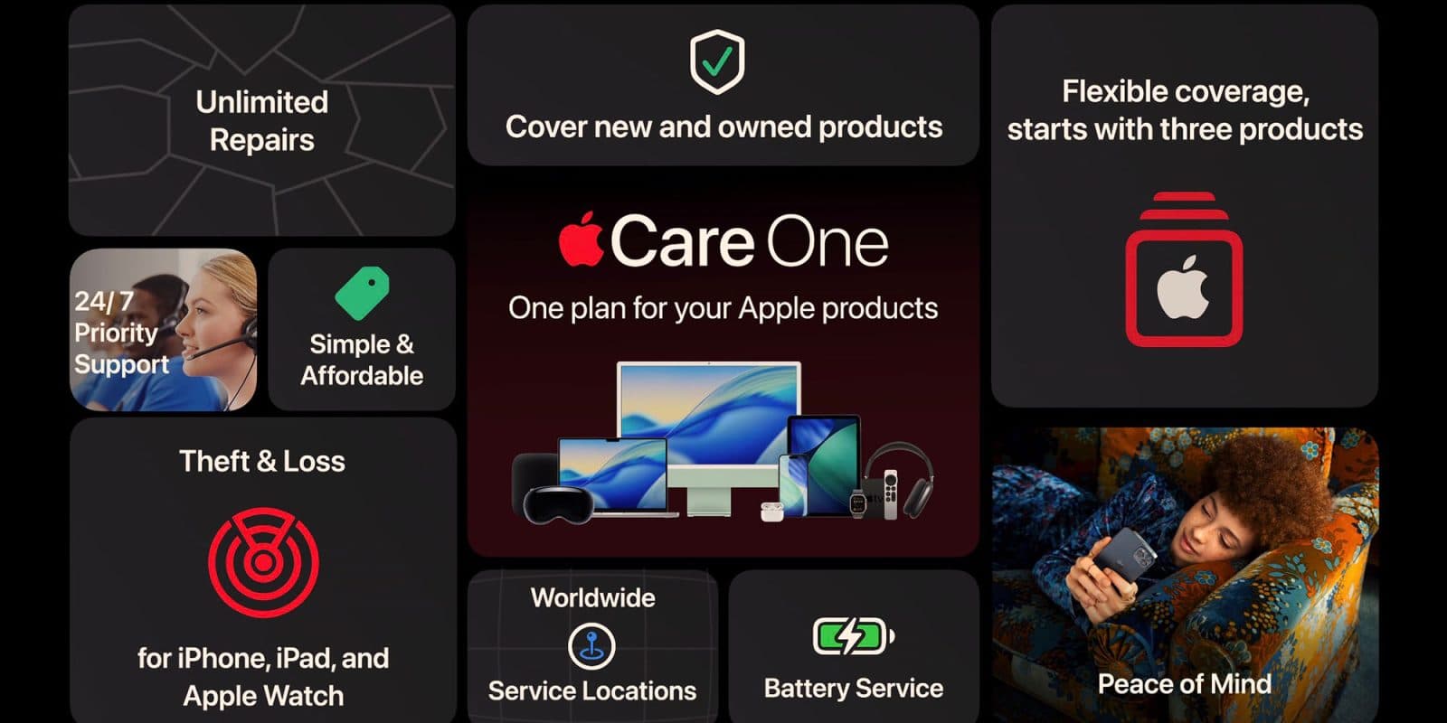 AppleCare One เปิดตัวในสหราชอาณาจักร ขยายคุ้มครองสูญหาย-ถูกขโมยไปยัง iPad และ Apple Watch