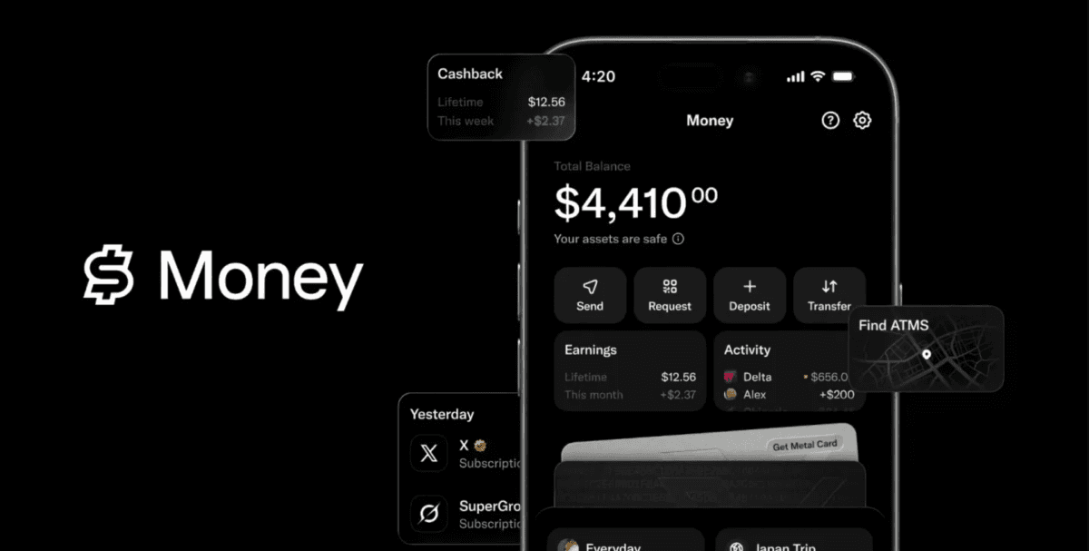 X เริ่มทยอยเปิดแอป X Money ให้ผู้ใช้พรีเมียมในสหรัฐฯ