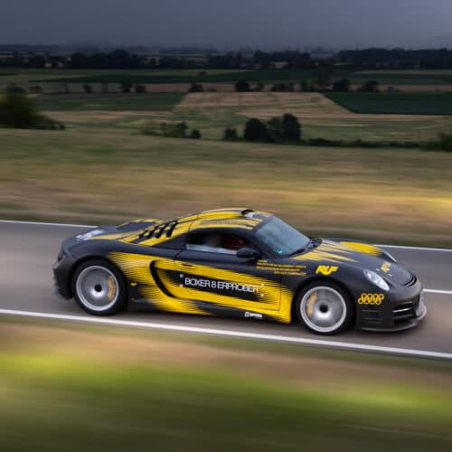 Ruf เปิดตัวเครื่องยนต์แฟลต-8 ใหม่ที่ Goodwood