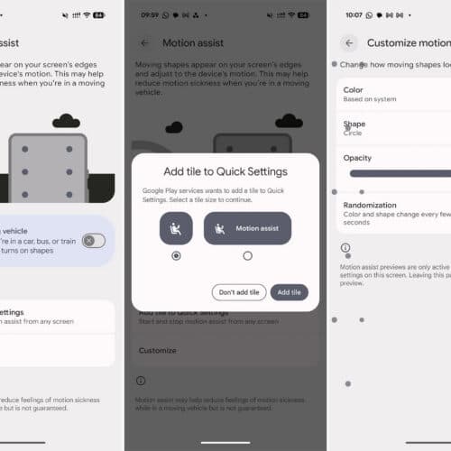 Google เริ่มปล่อย Motion Assist บน Android ช่วยลดอาการเมารถเวลาใช้มือถือ