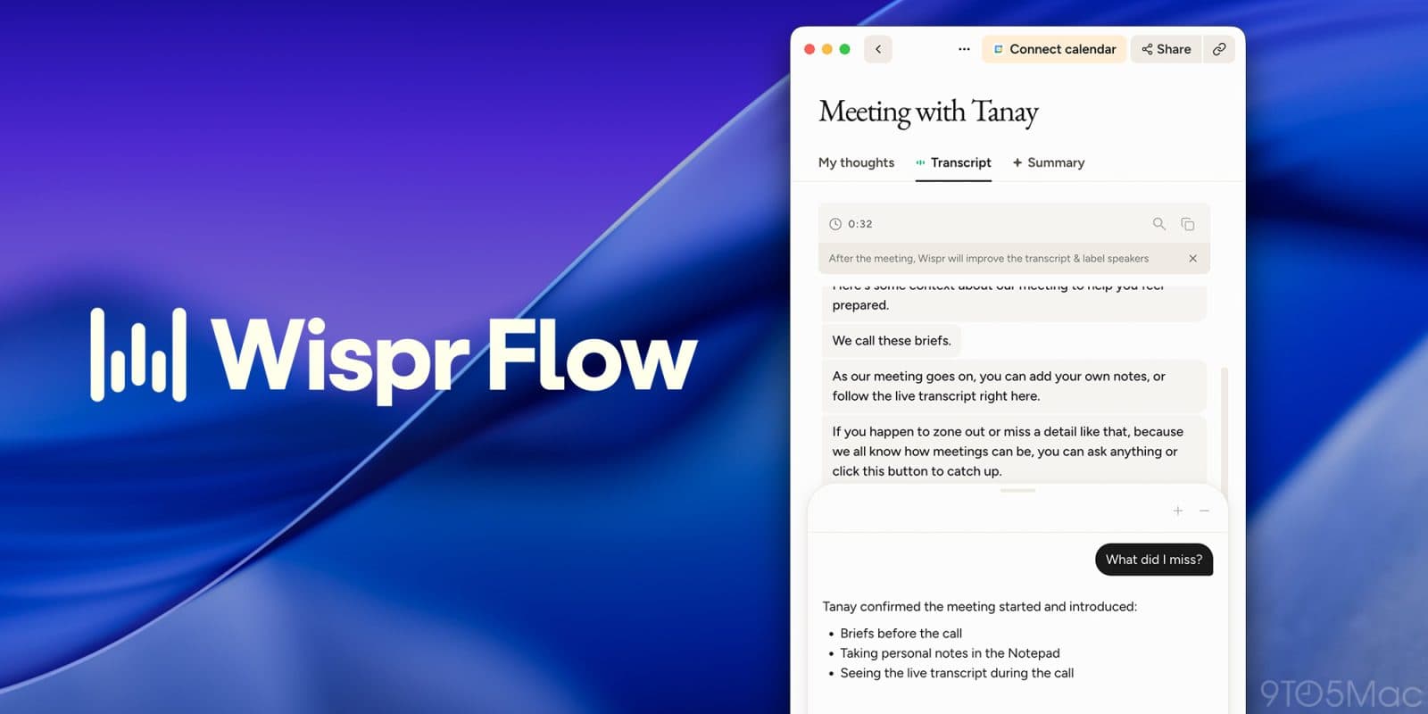 Wispr Flow เปิดตัว Notetaker ผู้ช่วยประชุม AI ตัวแรกนอกเหนือจากงานพิมพ์เสียง