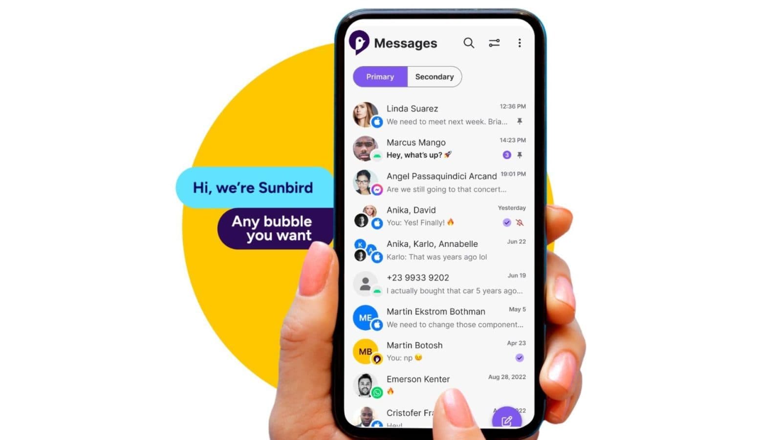 Sunbird กลับมาอีกครั้ง เปิดบริการ iMessage บน Android แบบเสียเงินรายเดือน