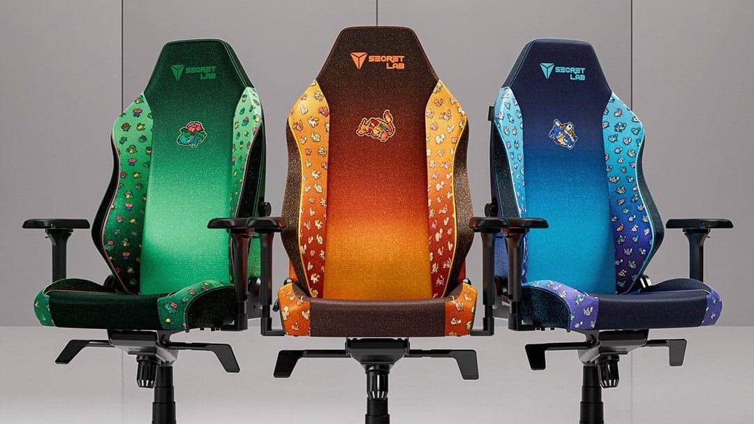 Secretlab เปิดตัวปลอกเก้าอี้เกมมิงธีมโปเกมอนลายพิกเซล
