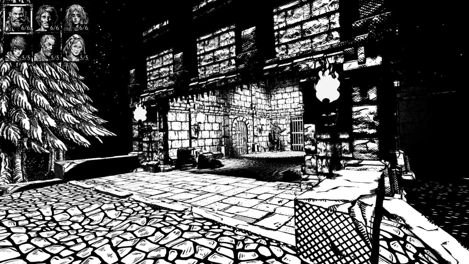 The Secret of Weepstone เกมดันเจี้ยนครอลเลอร์ขาวดำที่ชูเสน่ห์แบบ D&D และระบบเสี่ยงตาย