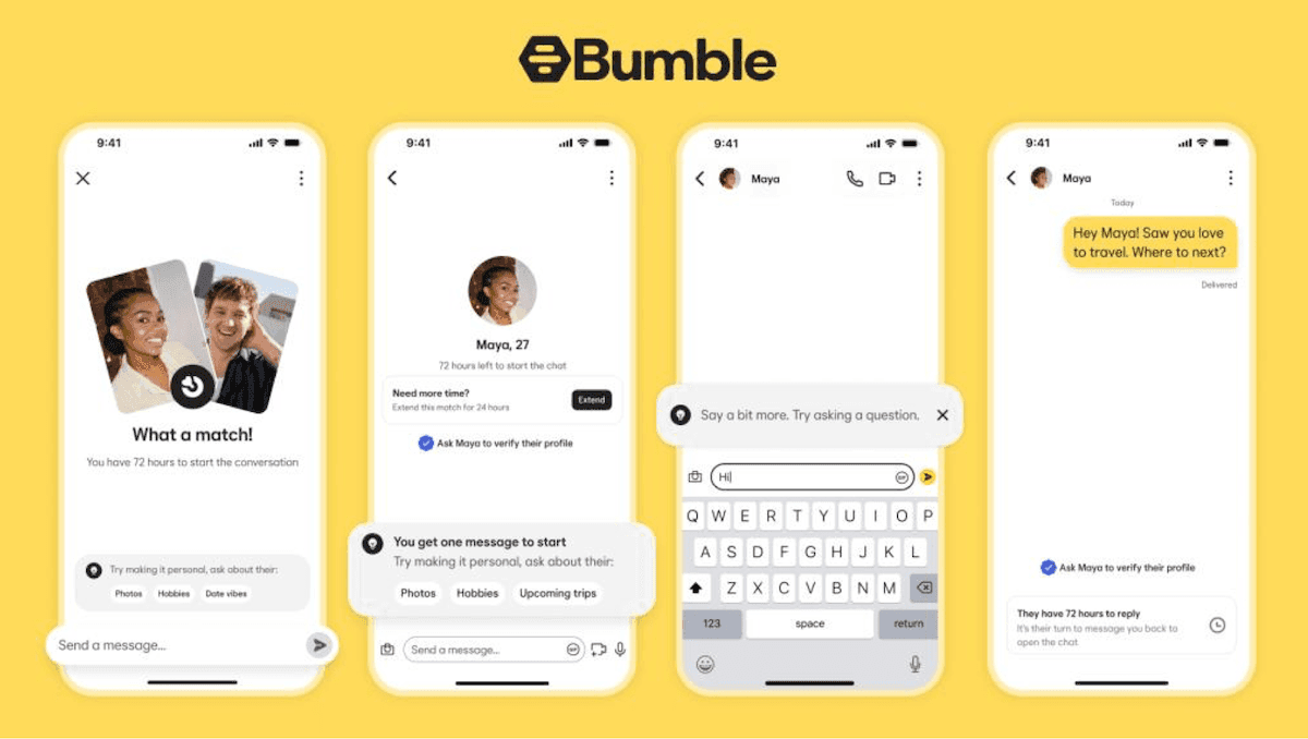 Bumble ยกเลิกกฎห้ามผู้ชายทักก่อน เปิดทางให้เริ่มบทสนทนาได้ทั้งสองฝ่าย