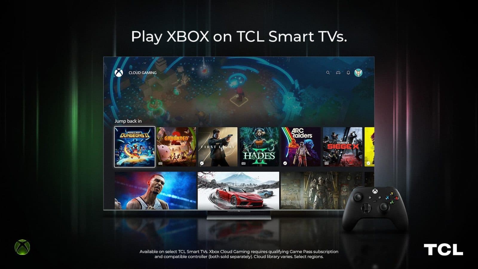 Xbox เตรียมลงสมาร์ททีวี TCL พร้อมแผนเล่นคลาวด์แบบจ่ายตามใช้