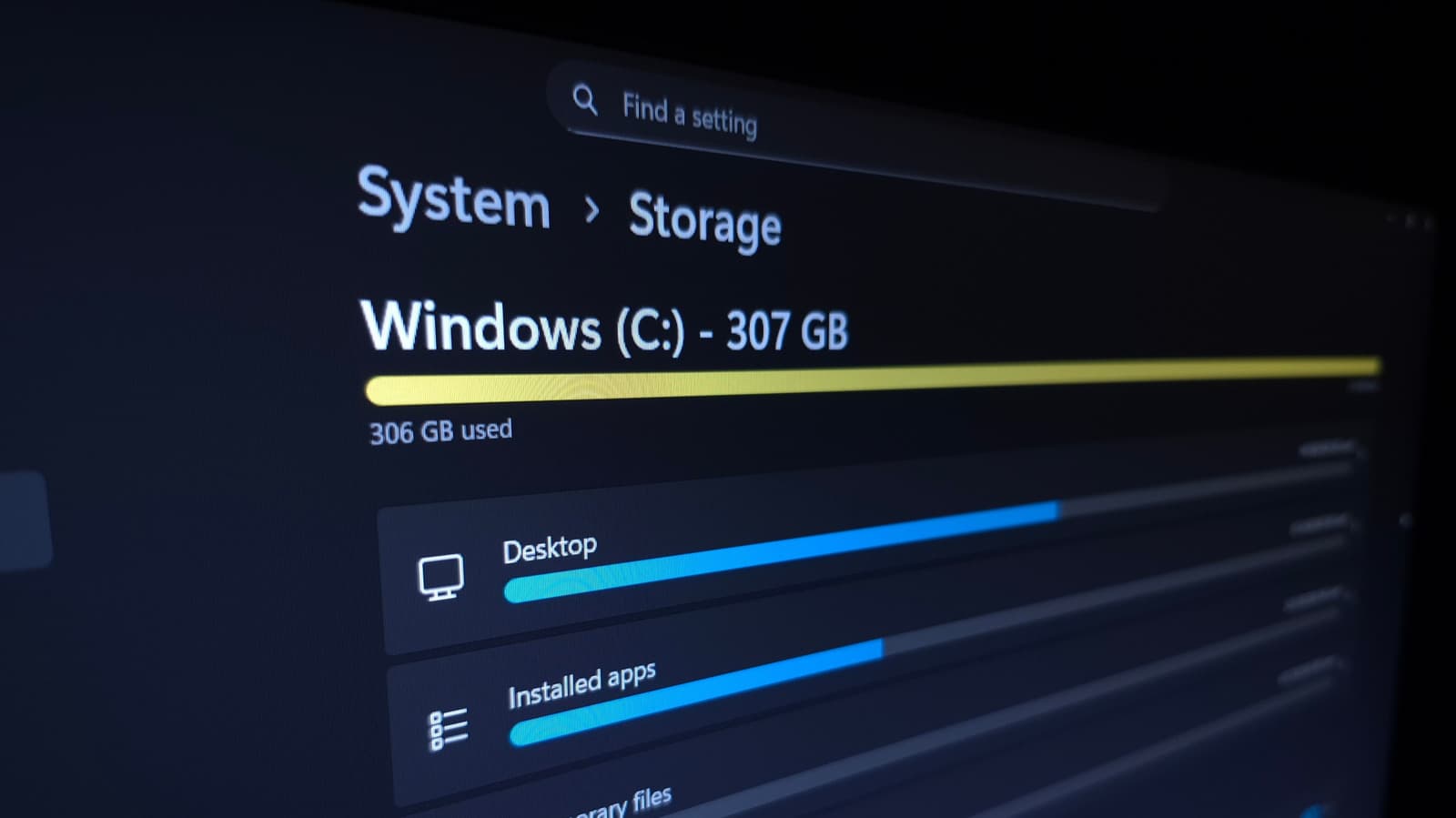 วิธีตรวจสอบว่าอะไรใช้พื้นที่บนพีซี Windows มากที่สุด