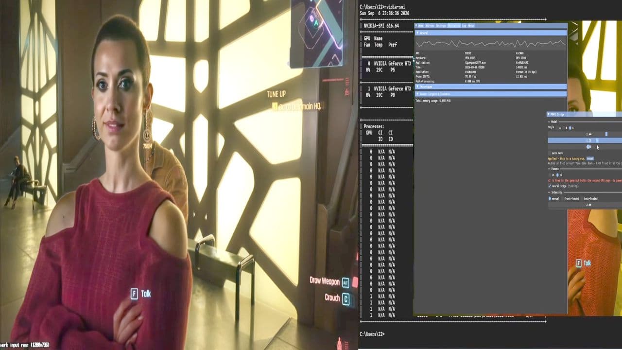 ม็อด DLSS 5 ใหม่ย้ายงาน Neural Rendering ไปการ์ดจอใบที่สอง ลดภาระเฟรมเรตได้มาก