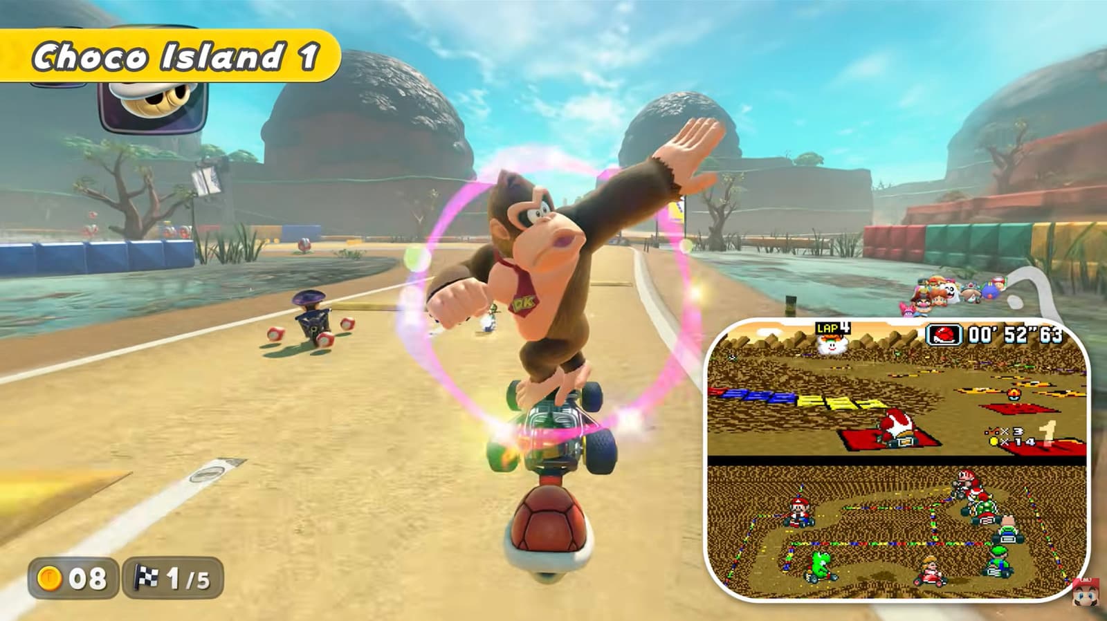 Mario Kart World เพิ่มสนามจาก Mario Kart ภาค SNES ในอัปเดตฟรีวันนี้