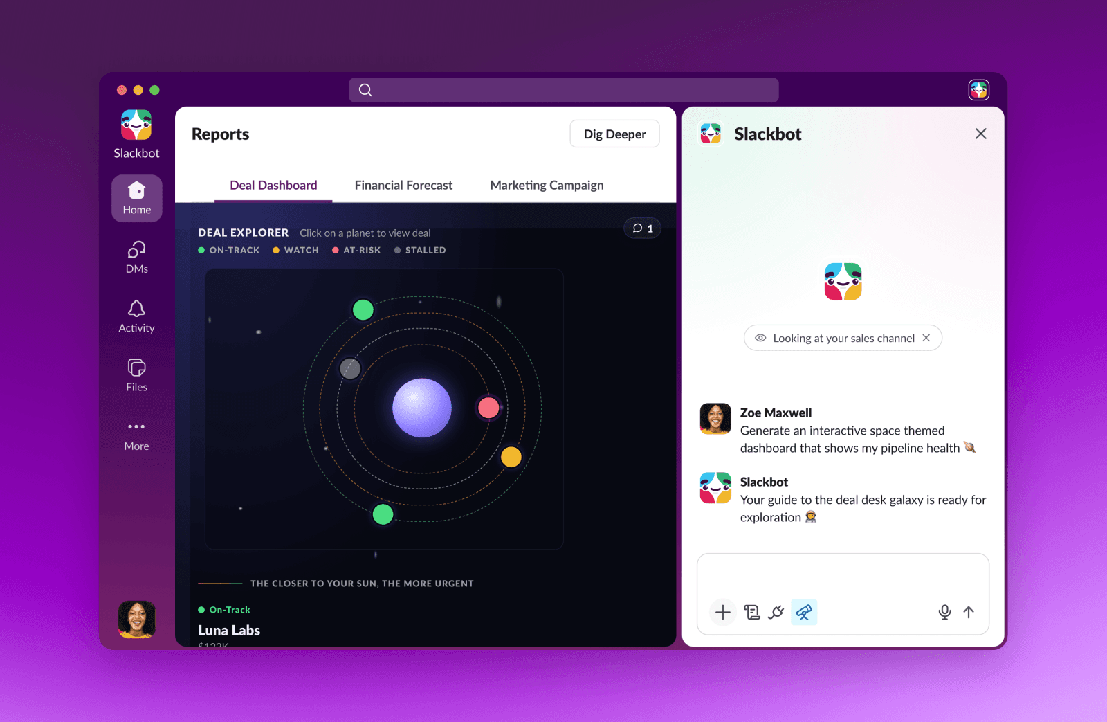 Slack เตรียมให้สร้างรายงานและแดชบอร์ดโต้ตอบได้ในแชตด้วย AI