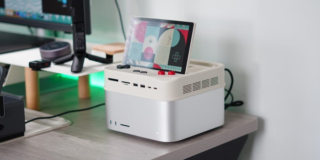 แท่นด็อกย้อนยุคใหม่เพิ่มจอพับขึ้น พอร์ต Thunderbolt 5 และที่เก็บข้อมูลสูงสุด 8TB ให้ Mac