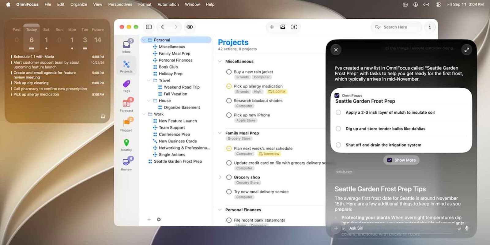 OmniFocus เพิ่มรองรับ Siri AI พร้อมอัปเดตแอปของ Omni Group รับ iOS 27 และ macOS 27