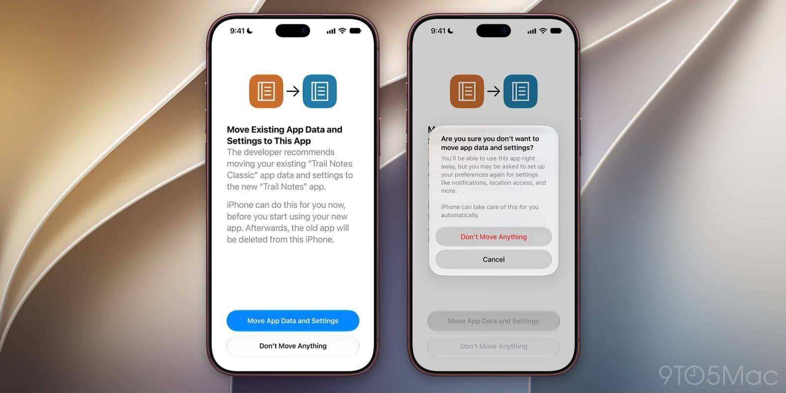 iOS 27.2 เพิ่มเครื่องมือย้ายข้อมูลจากแอปเก่าไปแอปทดแทน