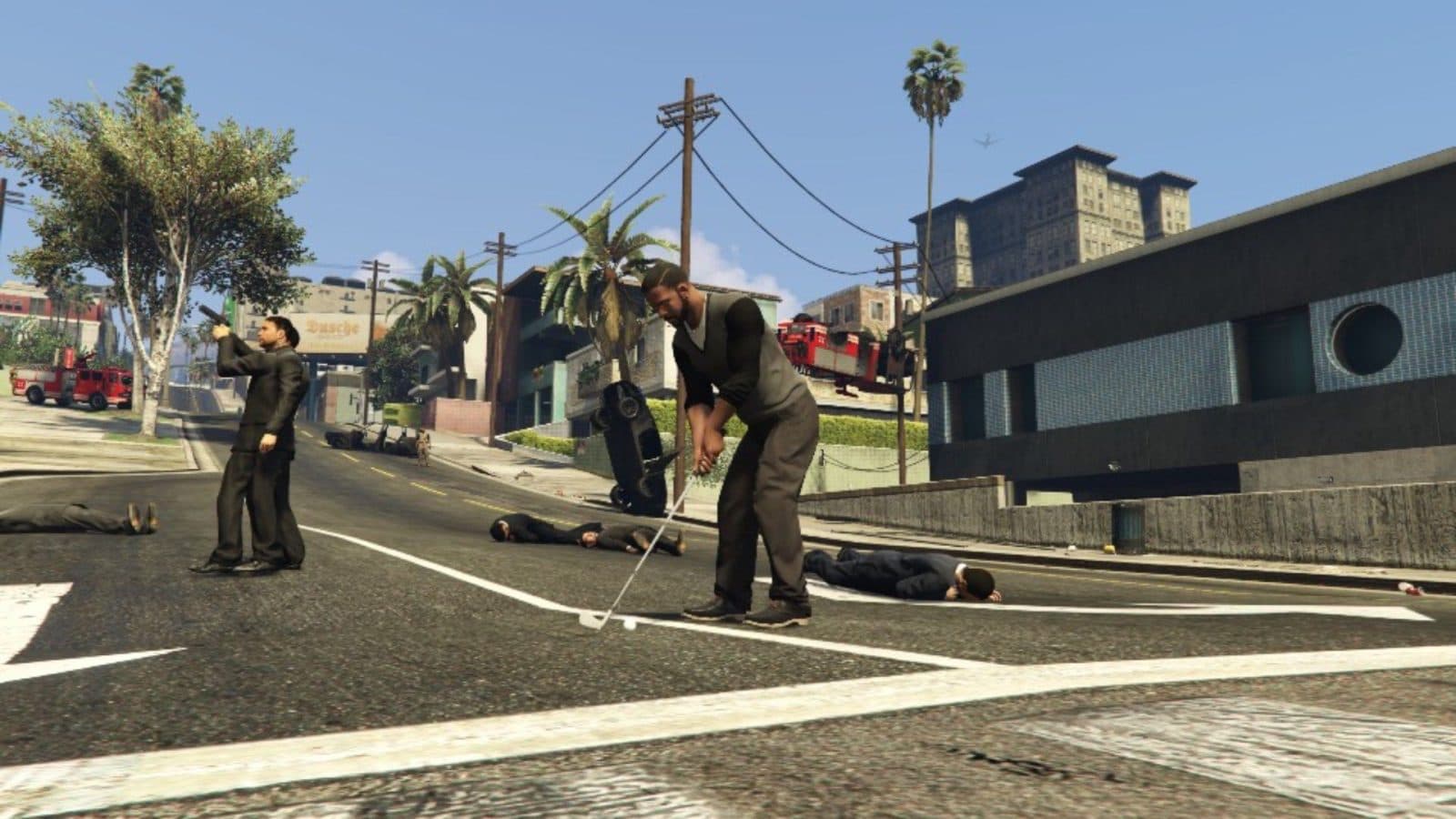 ม็อดเปลี่ยน GTA 5 ให้กลายเป็นเกมกอล์ฟบนท้องถนน