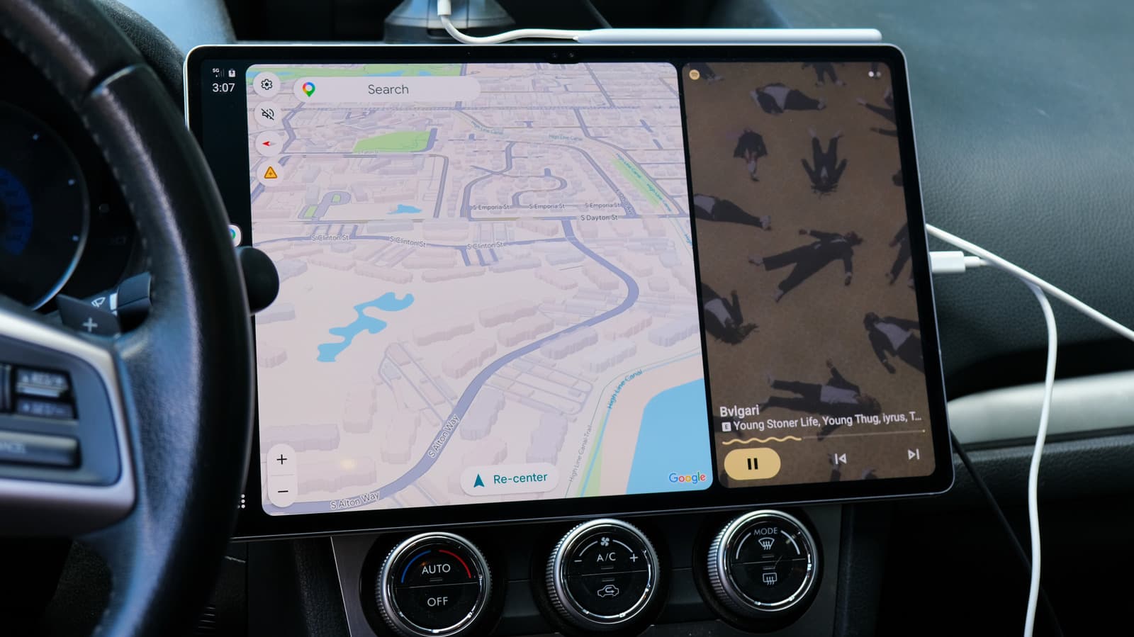 เปลี่ยนแท็บเล็ต Android เก่าให้เป็นหน้าจอ Android Auto ในรถ