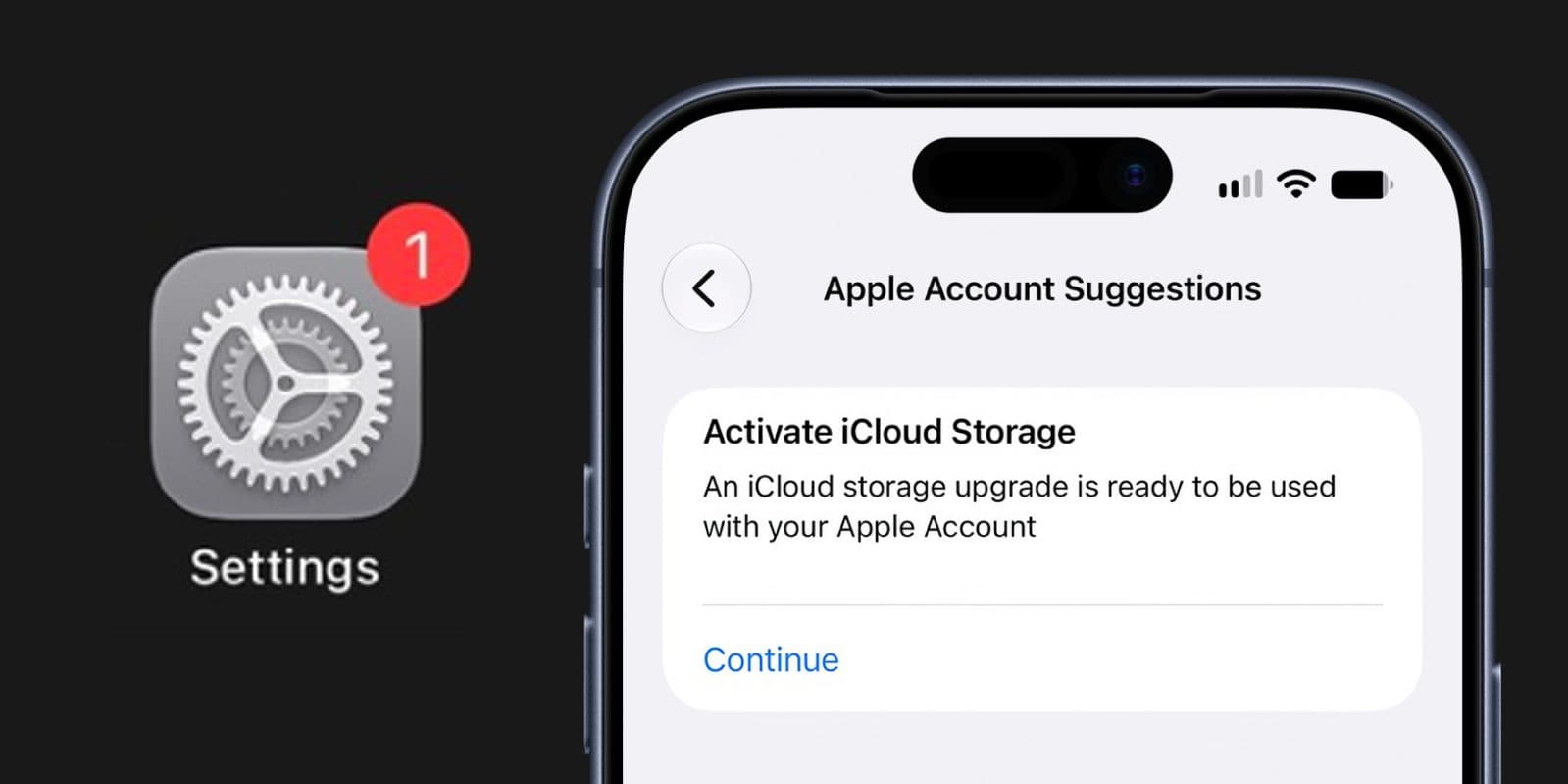 บั๊กแจ้งเตือน iCloud ทำแบดจ์แดงค้างบนแอป Settings