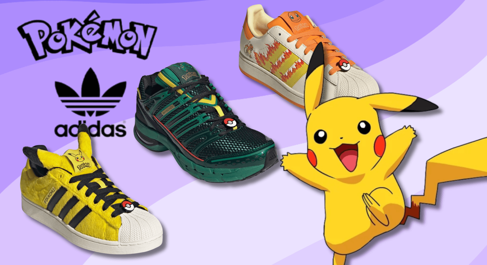 Adidas เปิดตัวคอลเลกชัน Pokémon รุ่นลิมิเต็ดฉลองครบ 30 ปี
