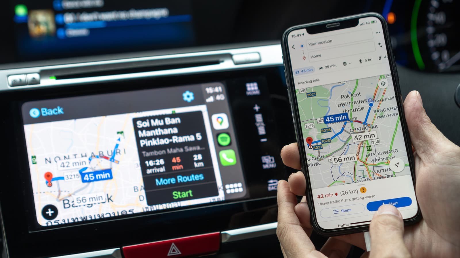 วิธีทำให้ Google Maps ใช้งานง่ายขึ้นบน CarPlay แม้ตั้งเป็นค่าเริ่มต้นไม่ได้