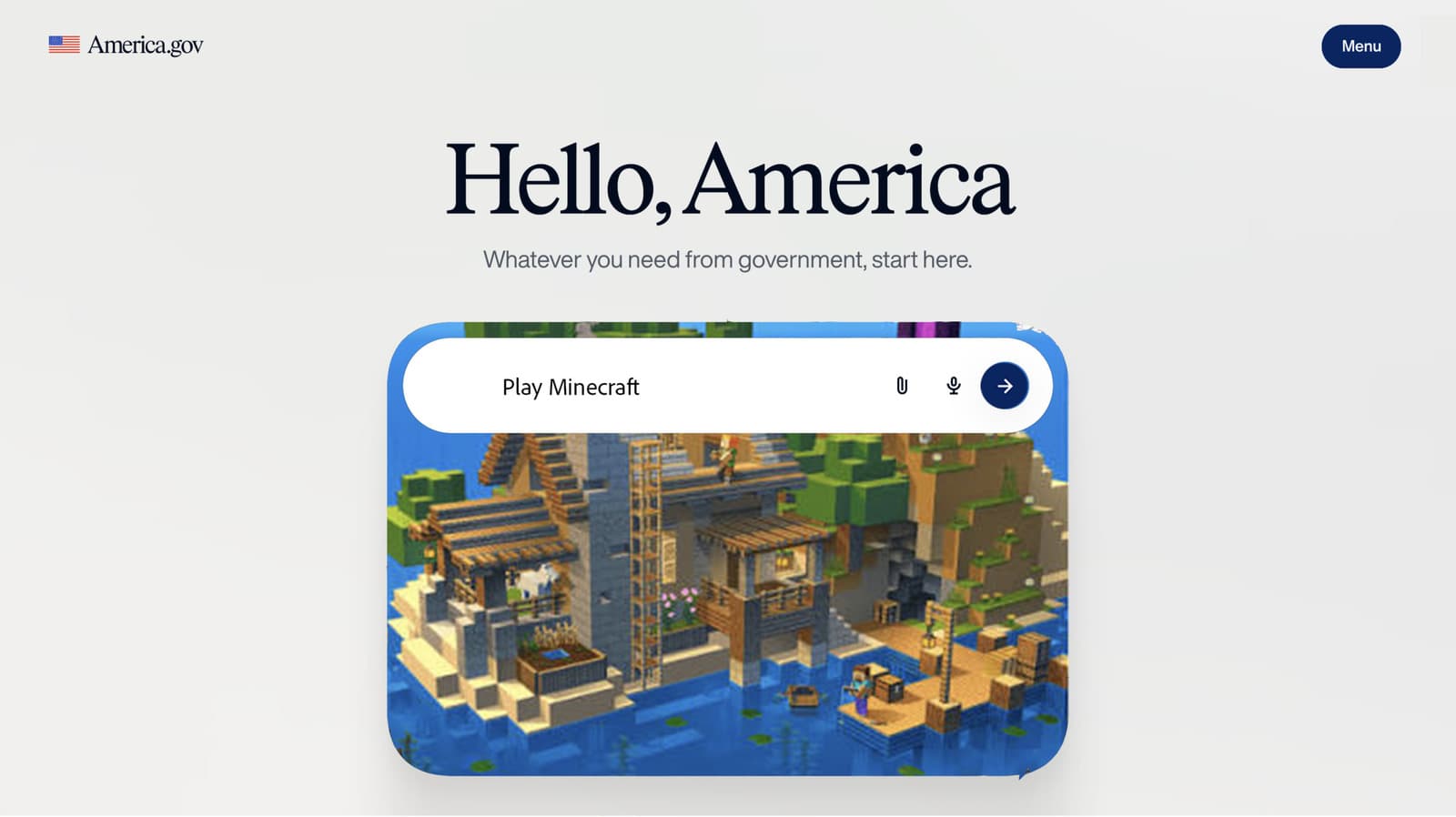 แชตบอต AI ใหม่ของรัฐบาลสหรัฐฯ รีมิกซ์บทกวีจบเกม Minecraft แบบขำปนงง