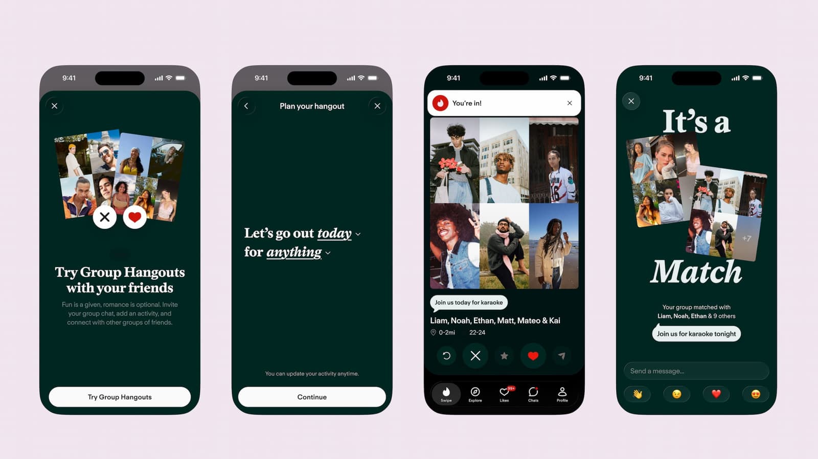 Tinder เพิ่มฟีเจอร์นัดพบแบบกลุ่ม ลดความกดดันจากเดตตัวต่อตัว