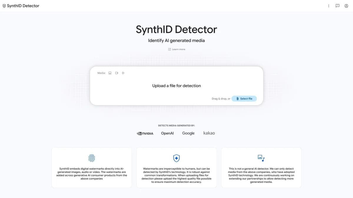 Google เปิดเว็บ SynthID ให้ตรวจสอบสื่อที่สร้างด้วย AI ได้