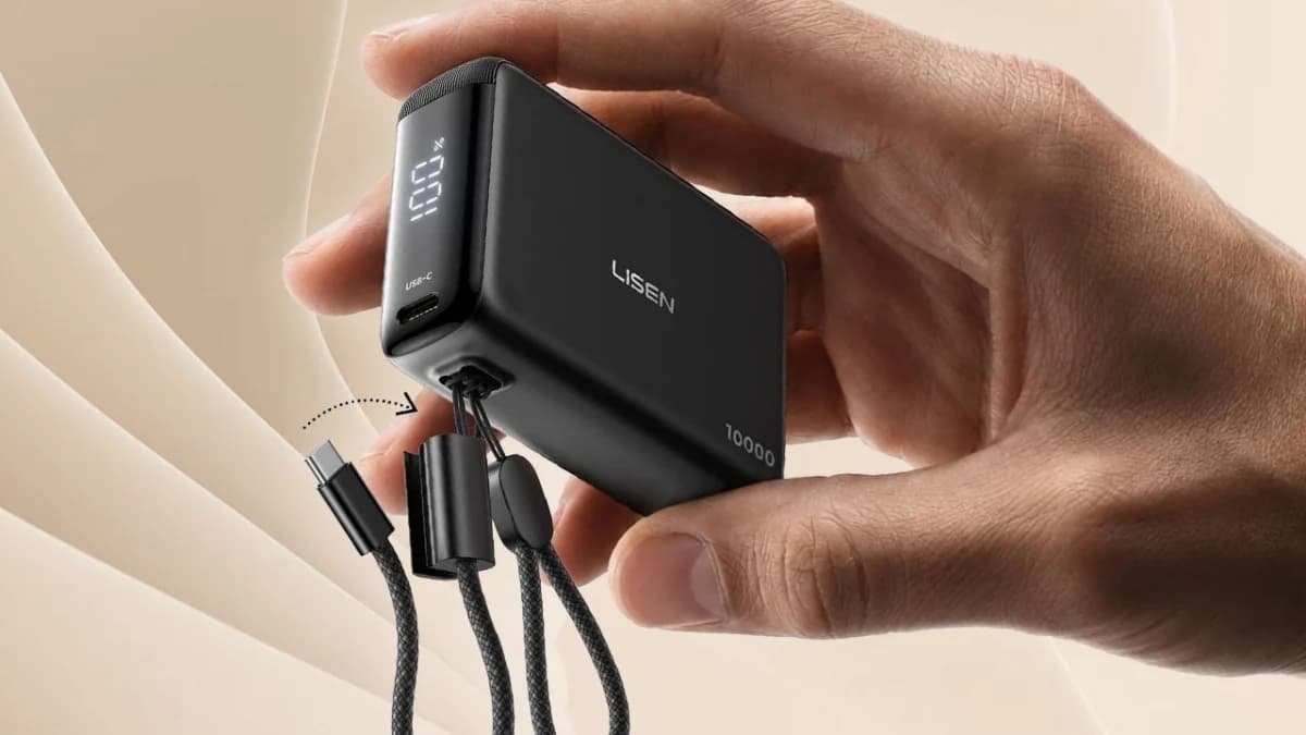พาวเวอร์แบงก์ Lisen 10,000mAh 45W ลดเหลือราว 23 ดอลลาร์ ชูจุดเด่นขนาดเล็กและชาร์จเร็ว