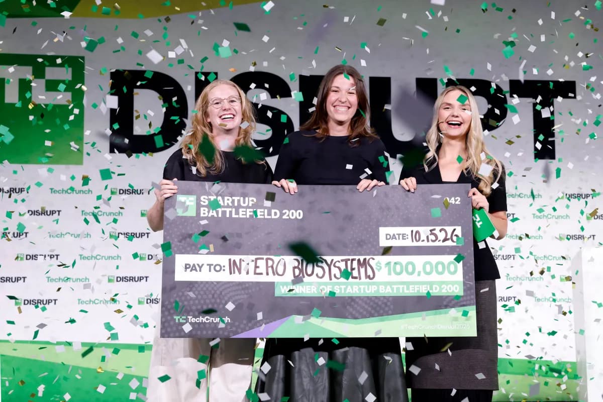Intero Biosystems คว้าชัย Startup Battlefield งาน Disrupt 2026