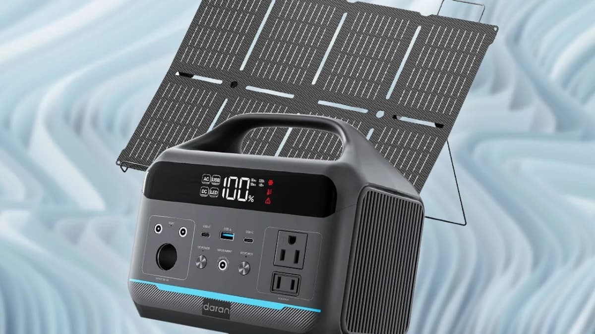 Daran พาวเวอร์สเตชัน 288Wh พร้อมแผงโซลาร์ ลดครึ่งราคา เหลือราว 187 ดอลลาร์