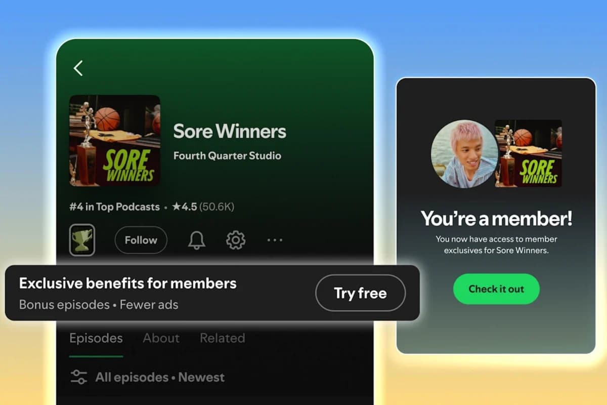 Spotify เปิดตัวระบบสมาชิกพอดแคสต์ ให้จ่ายเพิ่มเพื่อคอนเทนต์พิเศษ