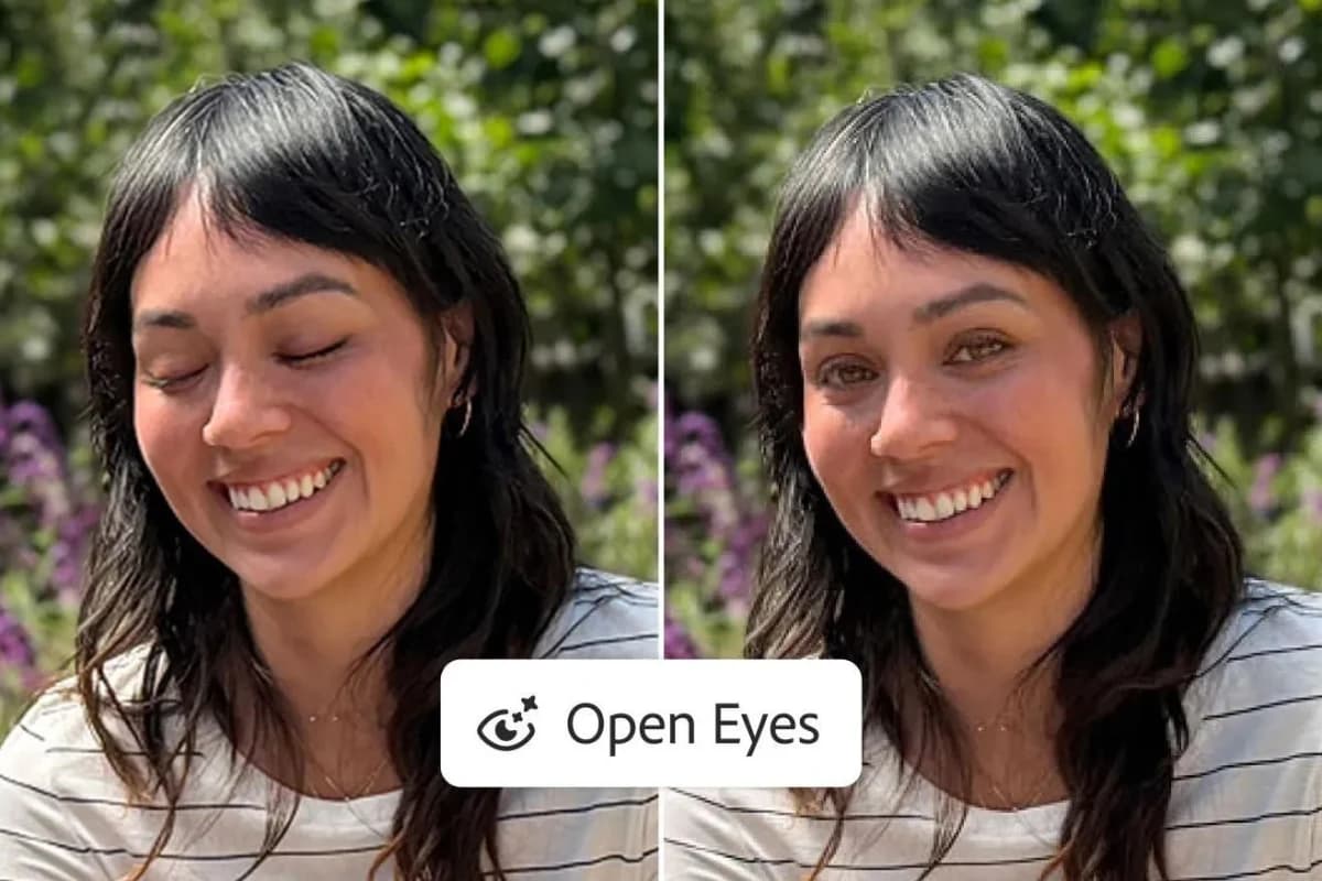 Lightroom Mobile เพิ่มฟีเจอร์เปิดตาในภาพด้วย AI แตะครั้งเดียว