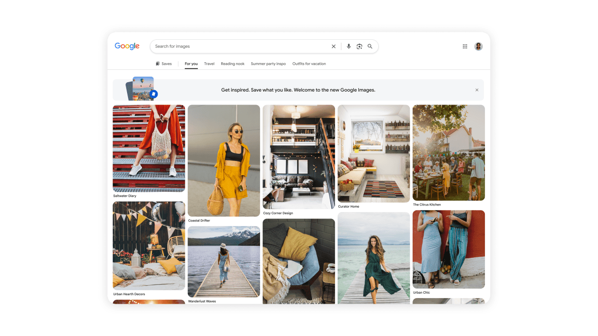 Google Images ปรับดีไซน์ใหม่ เน้นค้นพบรูปภาพตามความสนใจผู้ใช้