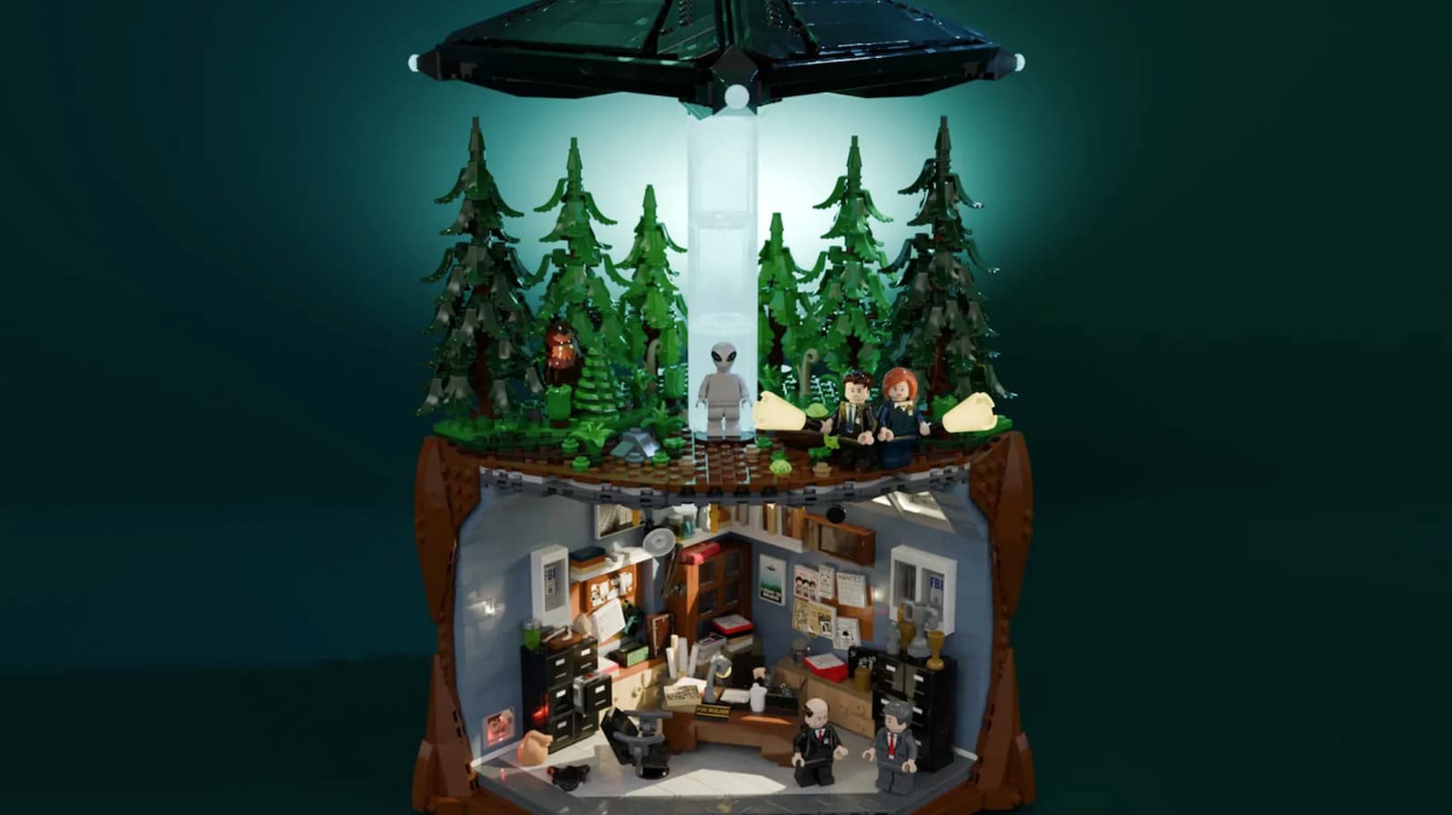 เลโก้เปิดตัวชุด X-Files 1,500 ชิ้น พร้อมมัลเดอร์ สคัลลี และเอเลียนสีเทา