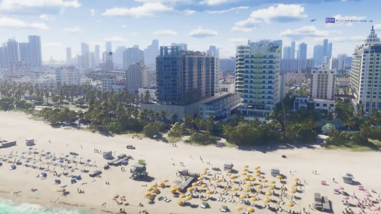 คลิปหลุด GTA 6 มุมมองจากฟ้าทำให้ Vice City ดูอลังการกว่าที่คิด
