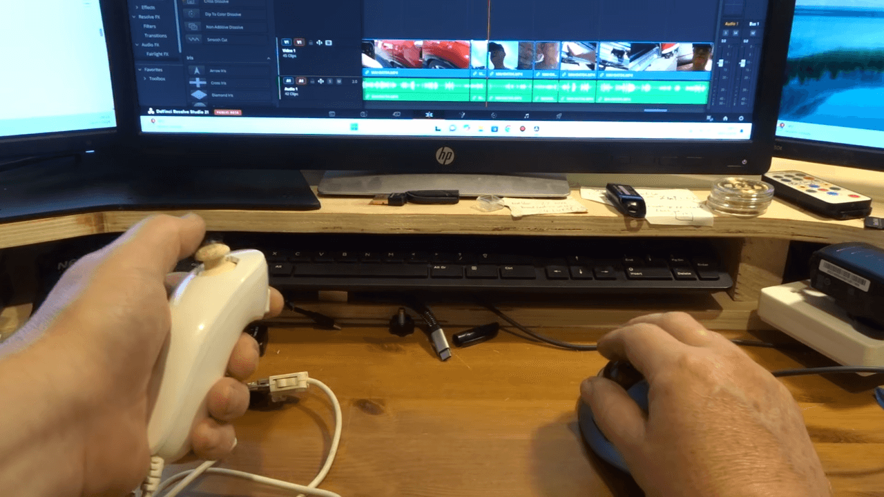 ดัดแปลง Wii Nunchuk เป็นอุปกรณ์ตัดต่อวิดีโอแทนแมโครแพด
