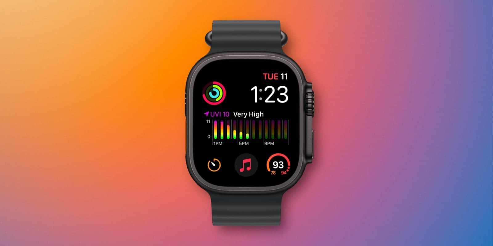 ลือ watchOS 27 เพิ่มตัวเลือกสีใหม่ให้หน้าปัด Modular บน Apple Watch