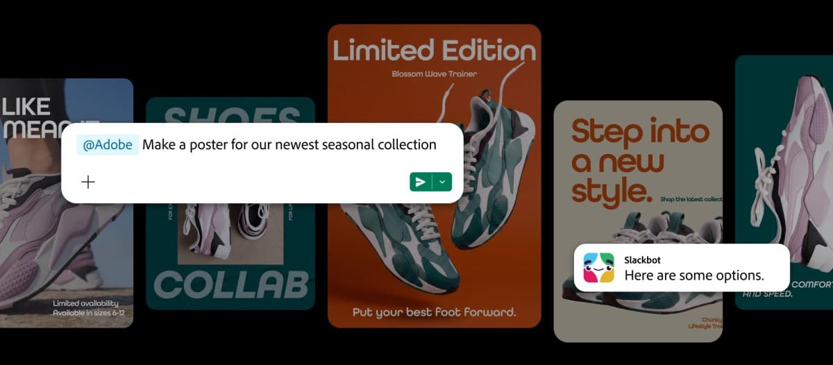 Adobe เปิดเครื่องมือ Express, Premiere และ Acrobat ให้ใช้งานใน Slack