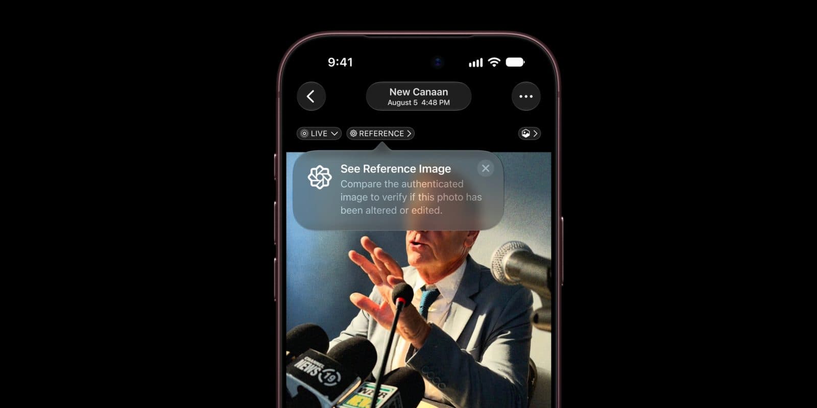 iPhone 18 Pro เพิ่มฟีเจอร์ยืนยันรูปถ่ายว่าไม่ถูกแต่งด้วย AI