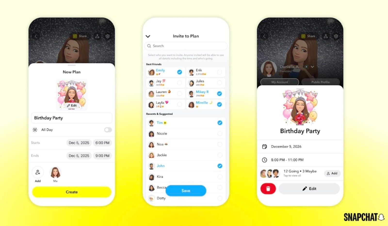 Snapchat เพิ่มฟีเจอร์ Plans ช่วยจัดนัดพบเพื่อนในแอป