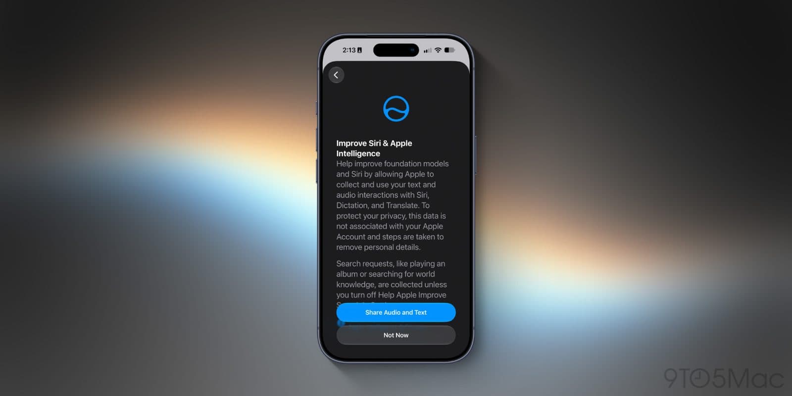 iOS 27 เพิ่มตัวเลือกให้ผู้ใช้ยินยอมแชร์ข้อมูลเพื่อพัฒนา Siri และ Apple Intelligence