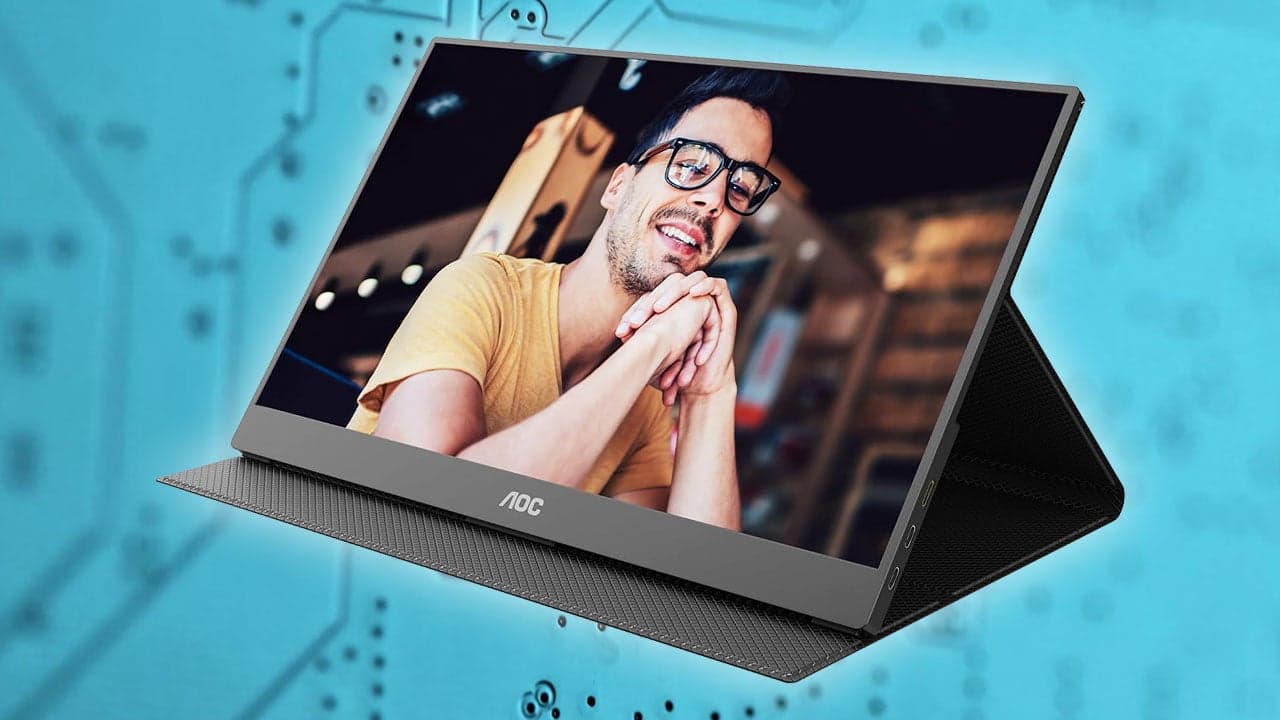 AOC จอพกพา 15.6 นิ้ว 1080p ลดเหลือ 49.99 ดอลลาร์ ใช้กับโน้ตบุ๊กและเครื่องเล่นพกพาได้