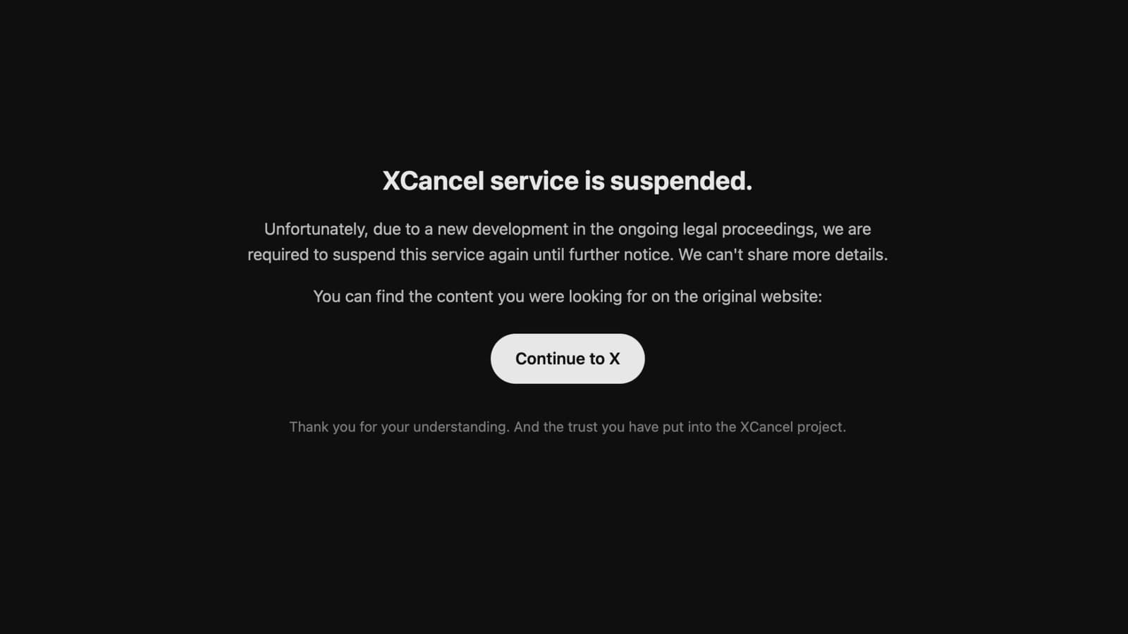 บริการดูโพสต์ X แบบไม่ล็อกอินอย่าง Nitter และ XCancel ปิดตัวหลังถูกขู่ดำเนินคดี