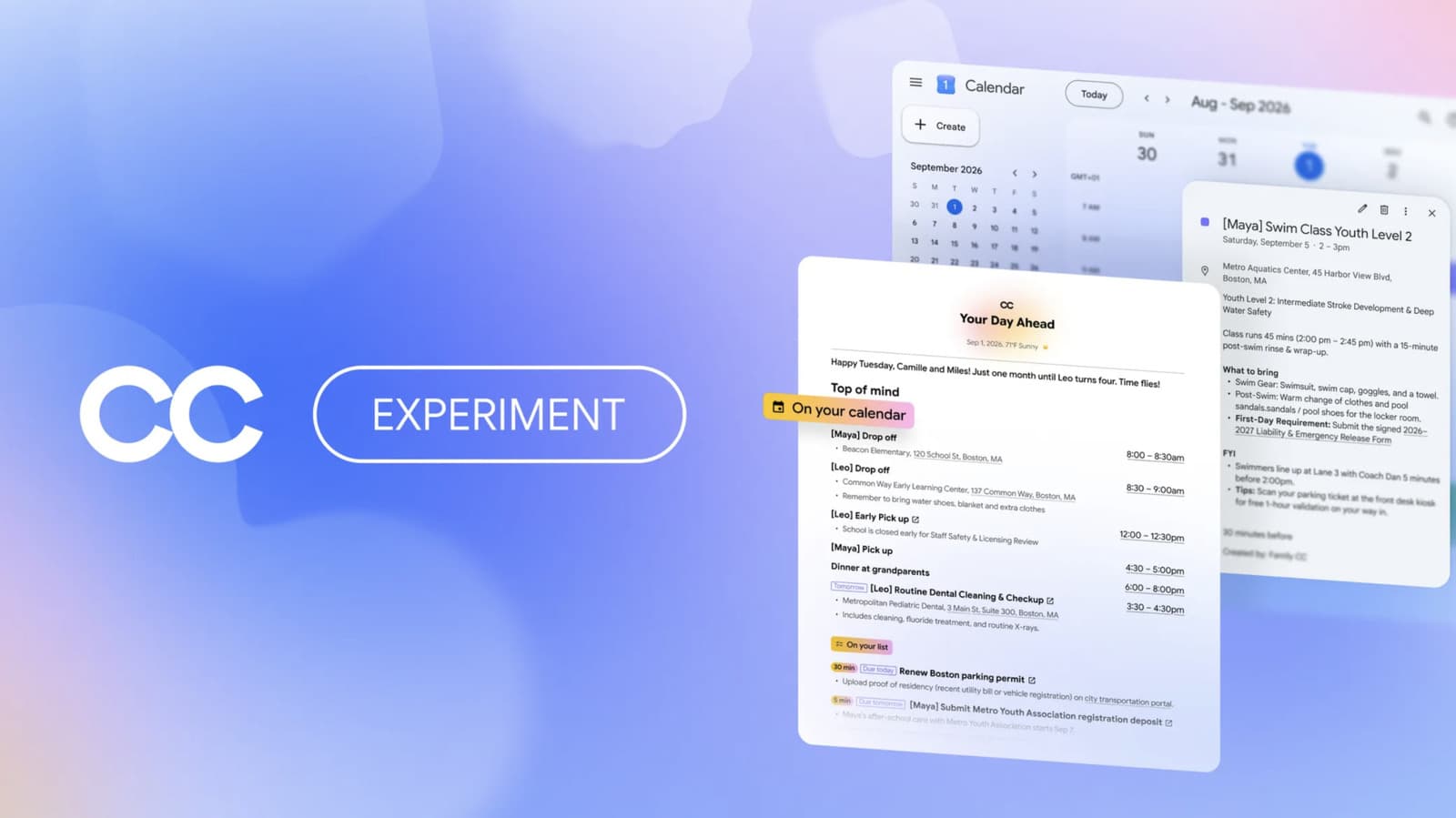 Google เปิดตัว CC ผู้ช่วย AI สำหรับครอบครัวและกลุ่ม ที่มีบัญชี Google ของตัวเอง