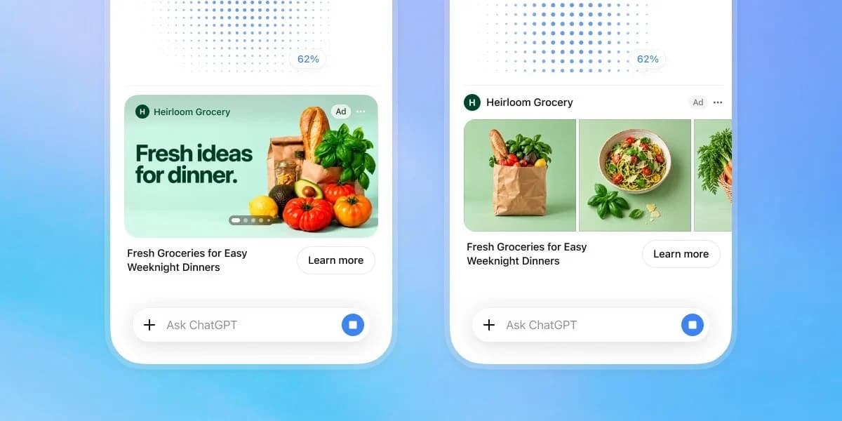 OpenAI เริ่มทดสอบโฆษณาแบบภาพใน ChatGPT
